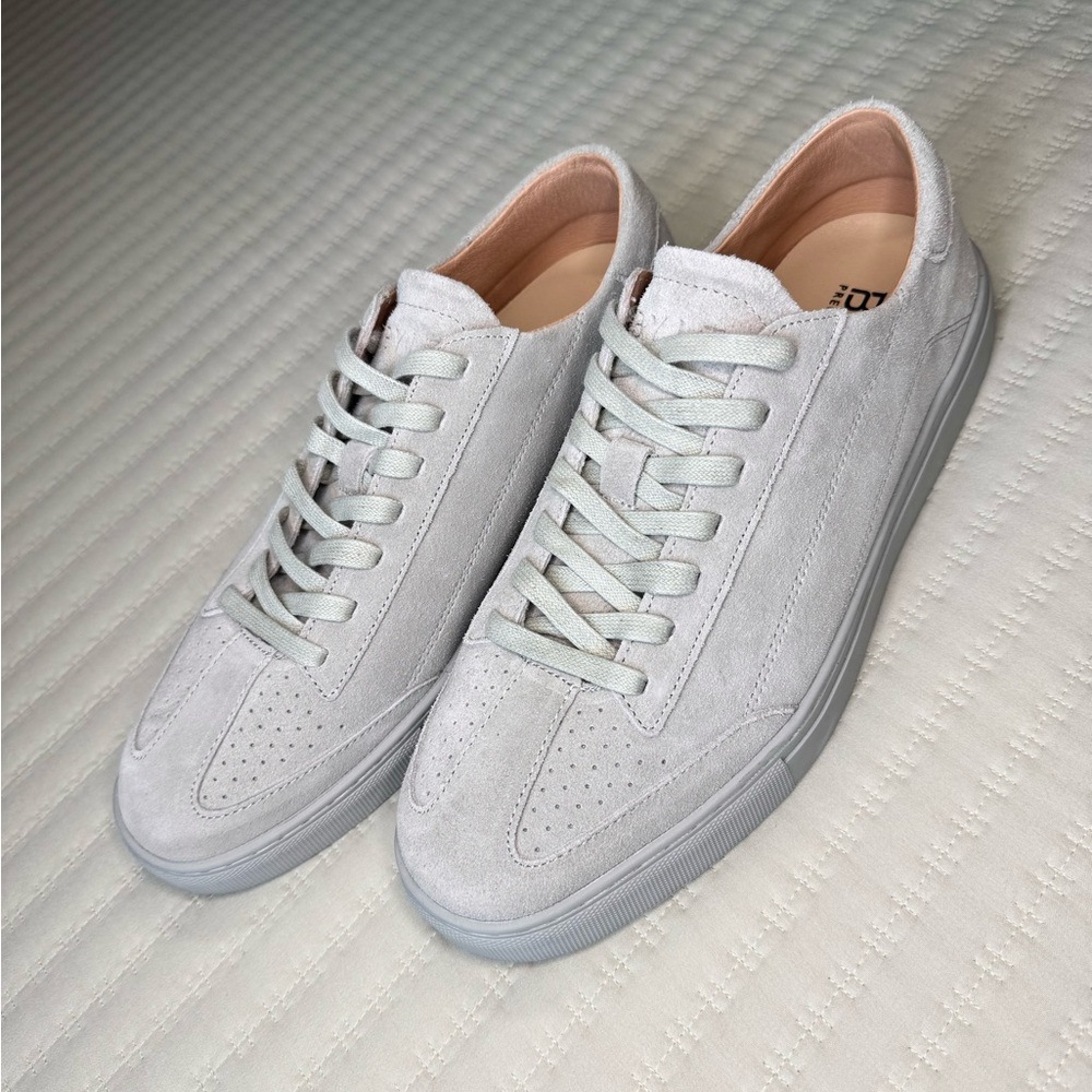 BYLT Men’s Premium Basics Retroday Low Suede Dove Gray Shoes US 10